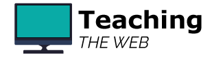 Picture of a computer with the text for Teaching the Web